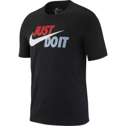 Men's Nike "Just Do It" Logo Tee -Clearance Sales Store 5721511 Black