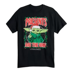 Men's Star Wars Presents Are The Way Grogu Holiday Tee -Clearance Sales Store 5742788 ALT2