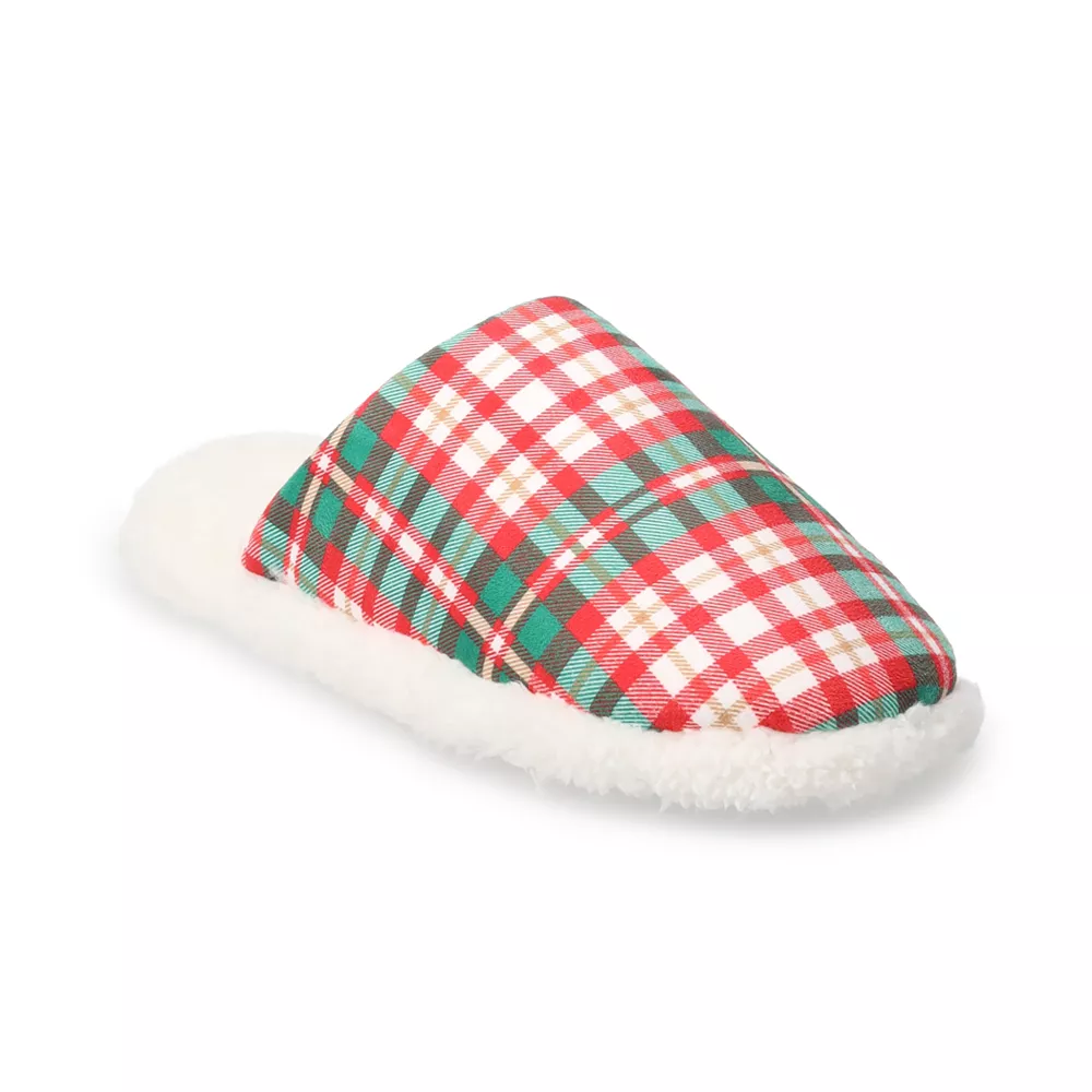 Men's Jammies For Your Families® Plaid Scuff Slippers 3 Men's Jammies For Your Families® Plaid Scuff Slippers