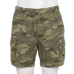 Men's Sonoma Goods For Life® 7-Inch Pull-On Cargo Shorts -Clearance Sales Store 5758029 Olive Camo