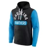 Men's Fanatics Carolina Panthers Colorblock Fleece Hoodie -Clearance Sales Store 5778761