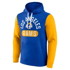 Men's Fanatics Los Angeles Rams Colorblock Fleece Hoodie