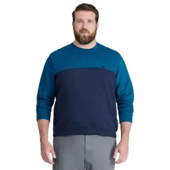 Men's Big & Tall IZOD Advantage Fleece Pullover Top -Clearance Sales Store 5848557 Dark Ivy Block