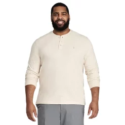 Big & Tall IZOD Saltwater Henley Top -Clearance Sales Store 5848756 Oatmeal Heather