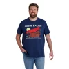 Men's Big & Tall Eddie Bauer Graphic Tee -Clearance Sales Store 5895193 Soft Indigo