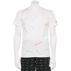 Men's Champion® Sportstyle Logo Tee -Clearance Sales Store 5912315 Tossed Script White