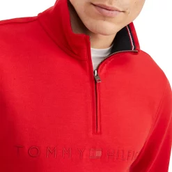 Men's Tommy Hilfiger Tonal Logo Quarter Zip Pullover -Clearance Sales Store 5921591 ALT2