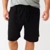 Big & Tall Sonoma Goods For Life® Seriously Soft Sleep Shorts -Clearance Sales Store 5928817 Black