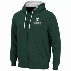 Men's Colosseum Michigan State Spartans Full-Zip Fleece Hoodie