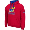 Men's Colosseum Kansas Jayhawks Pullover Fleece Hoodie -Clearance Sales Store 5948738