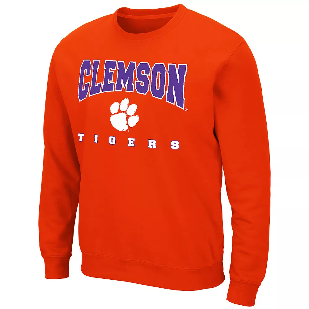 Men's Colosseum Clemson Tigers Fleece Sweatshirt 3 Men's Colosseum Clemson Tigers Fleece Sweatshirt
