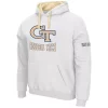 Men's Colosseum Georgia Tech Yellow Jackets Pullover Fleece Hoodie -Clearance Sales Store 5948878