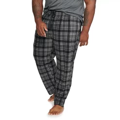 Big & Tall Sonoma Goods For Life® Microfleece Sleep Pants -Clearance Sales Store 5957859 Black Plaid