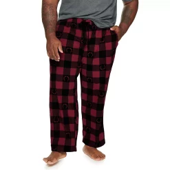Big & Tall Sonoma Goods For Life® Microfleece Sleep Pants -Clearance Sales Store 5957859 Wine Buffalo Antlers