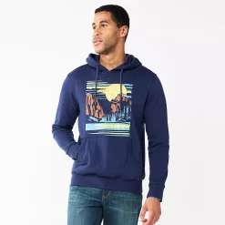 Men's Sonoma Goods For Life® Graphic Fleece Hoodie -Clearance Sales Store 5957862 Navy