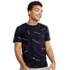 Men's Champion® Allover Print Tee 1 Men's Champion® Allover Print Tee -Clearance Sales Store 6039965 Tossed Script Navy