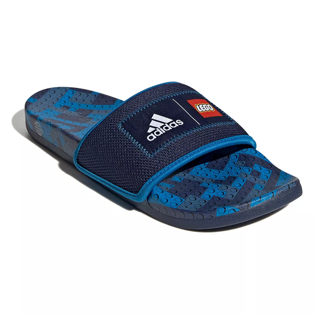 Adidas x LEGO® Adilette Comfort Men's Slide Sandals 4 Adidas x LEGO® Adilette Comfort Men's Slide Sandals - Image 2