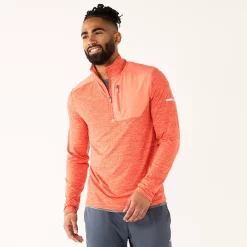 Men's Tek Gear® Mixed Media Pullover -Clearance Sales Store 6119976 Cranberry Coral