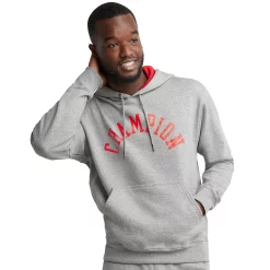 Men's Champion® Powerblend Fleece Hoodie -Clearance Sales Store 6120081 Oxford Gray