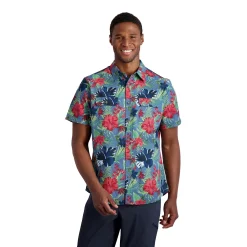 Men's Eddie Bauer Mountain Regular-Fit Performance Button-Down Shirt -Clearance Sales Store 6120195 Blue Floral
