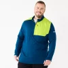 Big & Tall Tek Gear® Mixed Media Pullover -Clearance Sales Store 6120272 Blue Dye