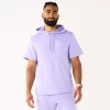 Men's Tek Gear® French Terry Short-Sleeve Hoodie -Clearance Sales Store 6120741 Shawn Purple