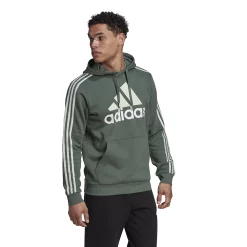 Big & Tall adidas Essential 3-Stripes Badge of Sport Hoodie -Clearance Sales Store 6142597 ALT2
