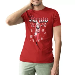 Men's Holiday Character Tees -Clearance Sales Store 6142724 Anime Red