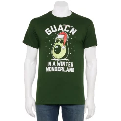 Men's Holiday Character Tees -Clearance Sales Store 6142724 Forest Green