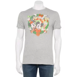 Men's Holiday Character Tees -Clearance Sales Store 6142724 Heather Gray Crew