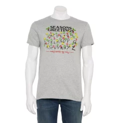 Men's Holiday Character Tees -Clearance Sales Store 6142724 Heather Lights