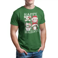 Men's Holiday Character Tees -Clearance Sales Store 6142724 Holiday Green