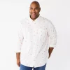 Big & Tall Sonoma Goods For Life® Perfect Length Button-Down Shirt -Clearance Sales Store 6150506 Plants