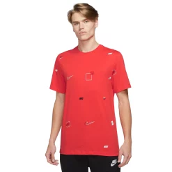 Men's Nike Allover Logo Tee -Clearance Sales Store 6171426 Light Crimson