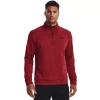 Men's Under Armour 1/4-Zip Fleece Pullover -Clearance Sales Store 6171456 Stadium Red
