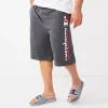 Big & Tall Champion® Vertical Script Fleece Shorts -Clearance Sales Store 6171471 Charcoal Heather