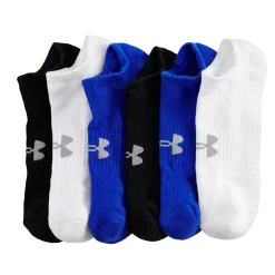 Men's Under Armour 6-pack Training Cotton Performance No-Show Socks -Clearance Sales Store 6171593 ALT12