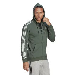 Men's adidas Essential Full-Zip Fleece Hoodie -Clearance Sales Store 6172049 ALT2