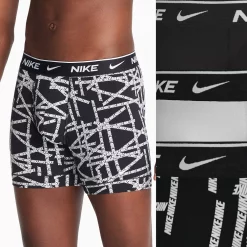 Men's Nike Dri-FIT Essential 3-pack Stretch Boxer Briefs -Clearance Sales Store 6196492 Black Gray Black