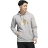 Men's adidas Liquid Foil Badge of Sport Graphic Fleece Hoodie -Clearance Sales Store 6196534 Medium Gray Heather