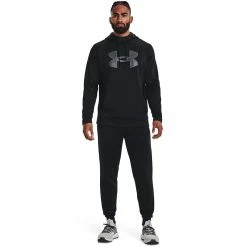 Men's Under Armour Big Logo Fleece Hoodie -Clearance Sales Store 6196612 ALT2