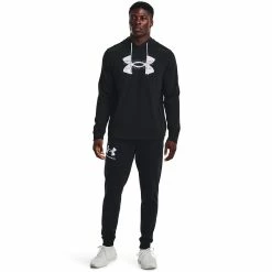 Men's Under Armour Rival Terry Logo Hoodie -Clearance Sales Store 6196616 ALT2